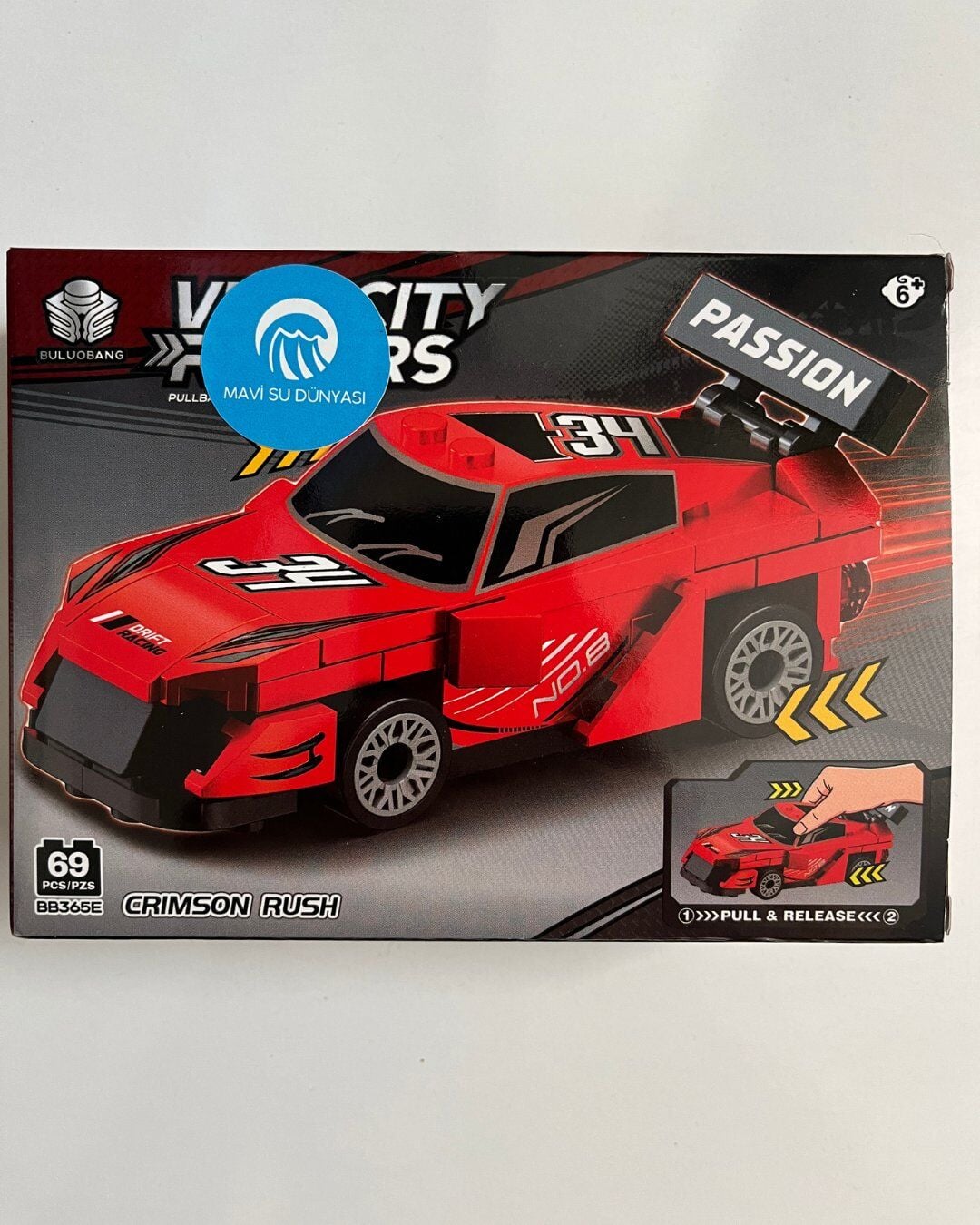 Araba Lego 69 Parça Kırmızı Renkli