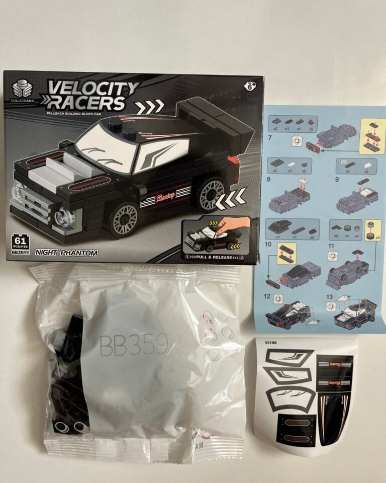 Araba Lego 61 Parça Siyah Renkli