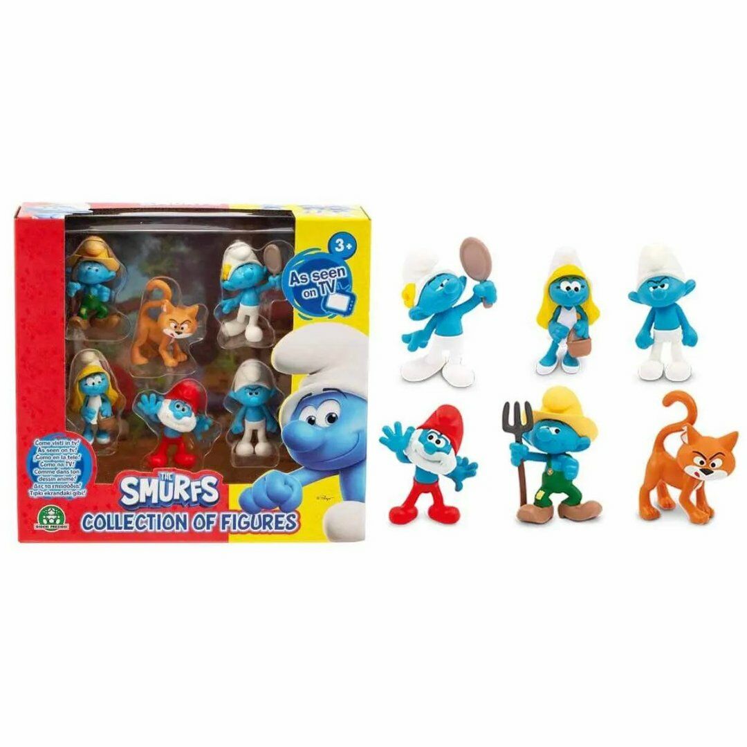 Şirinler Figür Seti 6 Şirin Seti Şirin Baba veya Gargamel Seti