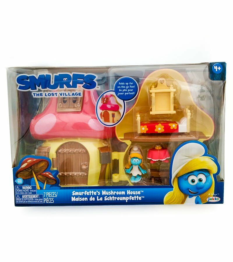 Şirinler Figürlü Mantar Ev ve Oyun Seti