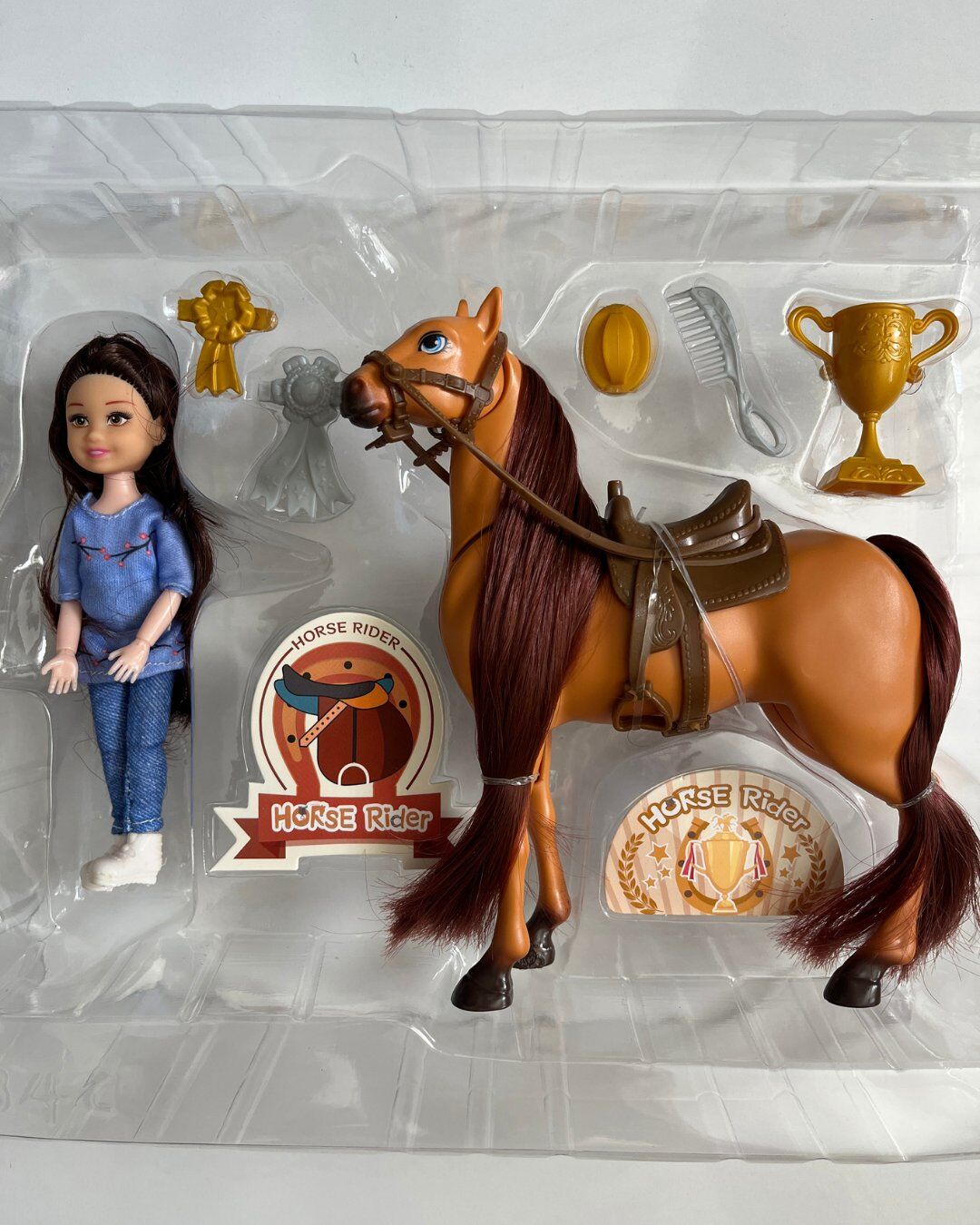 Bebekli Atlı Set | Oyuncak Atlı Bebekli Set