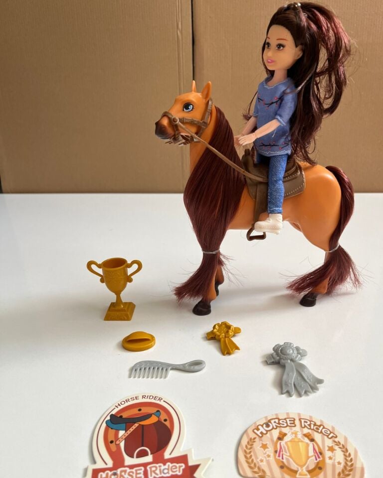 Bebekli Atlı Set | Oyuncak Atlı Bebekli Set