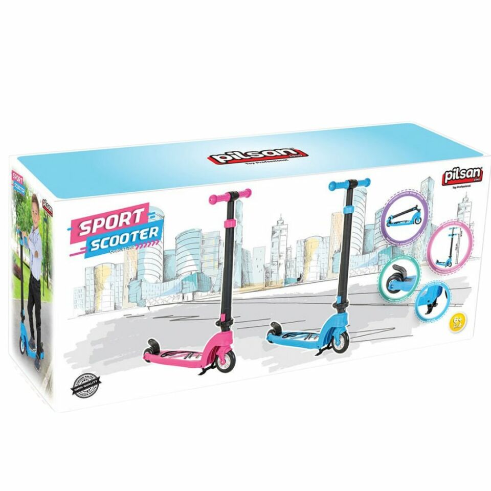 6+ Yaş Sport Scooter Çift Tekerli Pembe