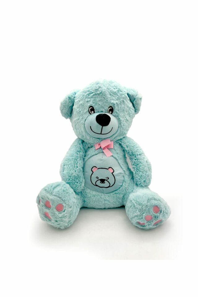 Peluş Göbekli Ayı - Mavi Su Dünyası Mavi