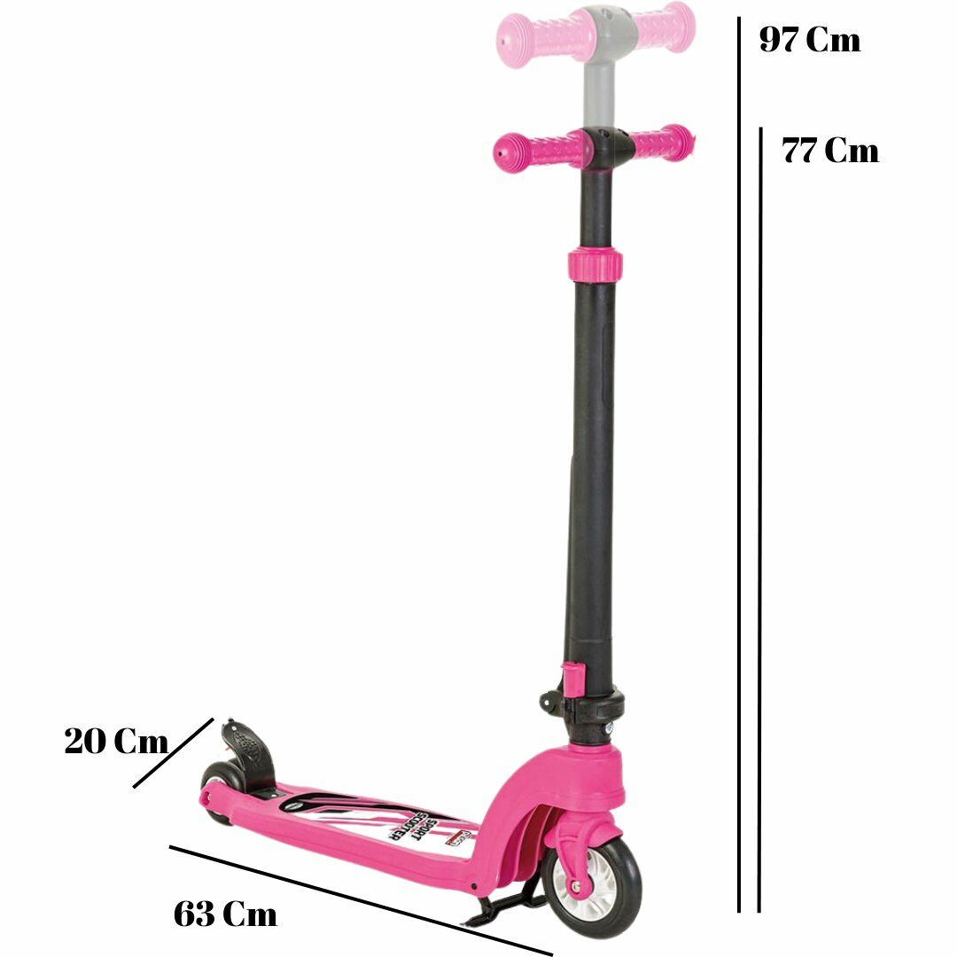 6+ Yaş Sport Scooter Çift Tekerli Pembe