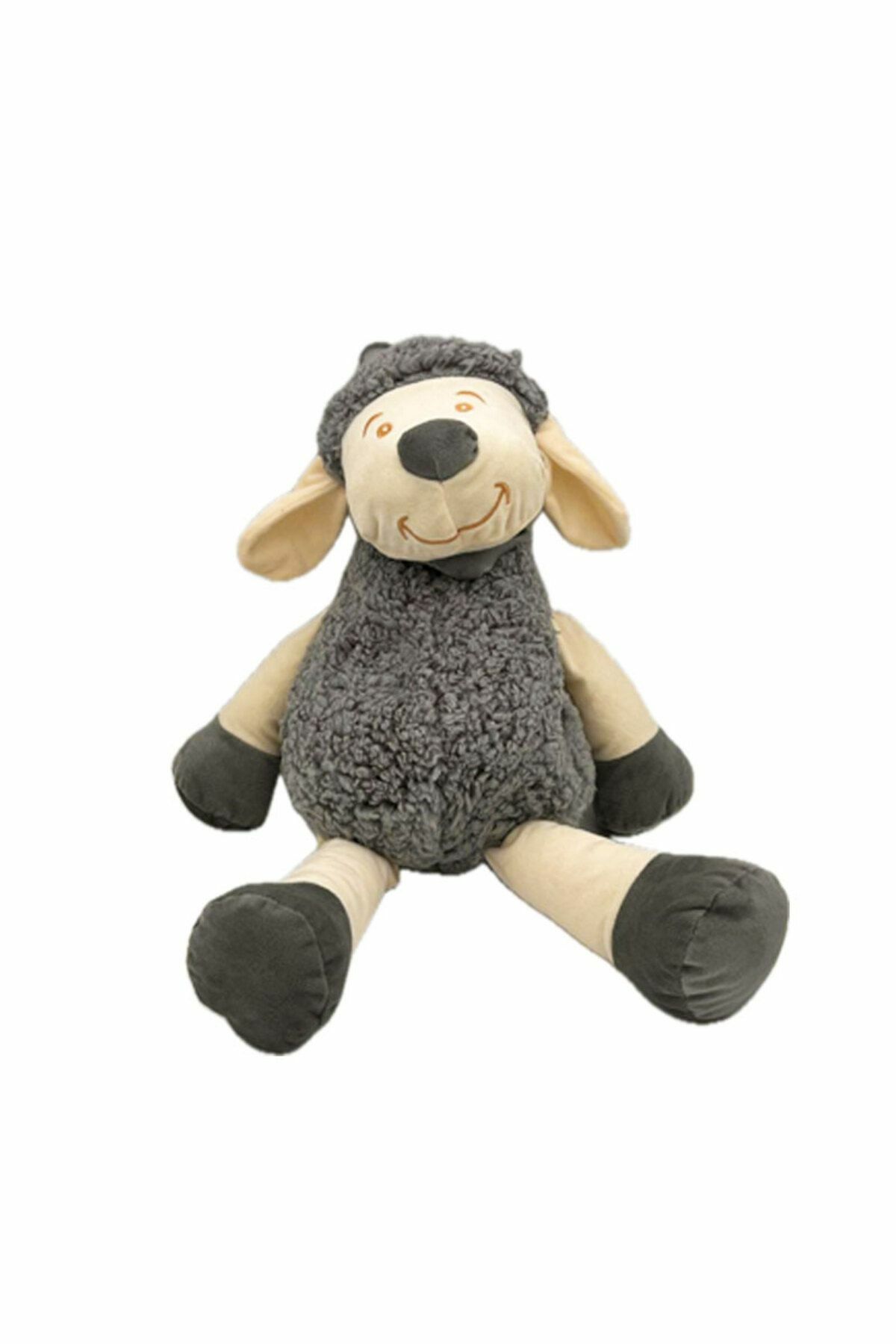 Peluş Renkli Kuzular 45 Cm Gri