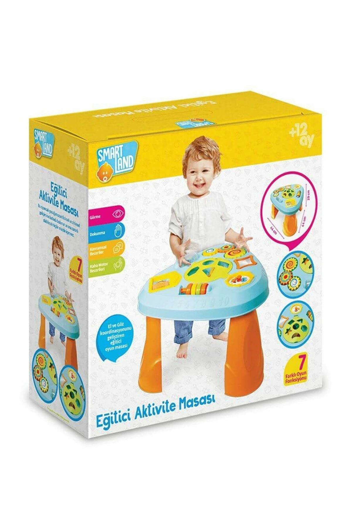 Eğitici Aktivite Masası 7 Farklı Oyun Masası | Mavi Su Dünyası