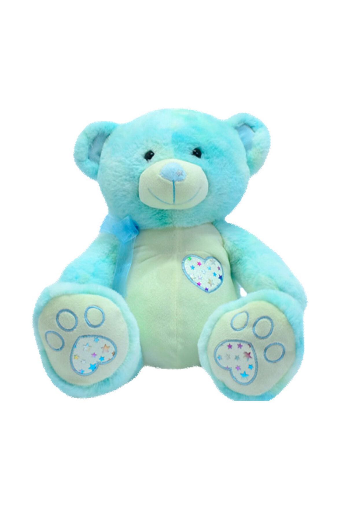 Peluş Ayı Burnu Yıldızlı 35 Cm - MAVİ SU DÜNYASI Mavi