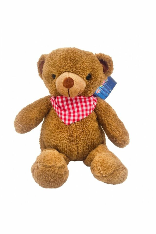 Peluş Fularlı Ayı 35 Cm Kahverengi