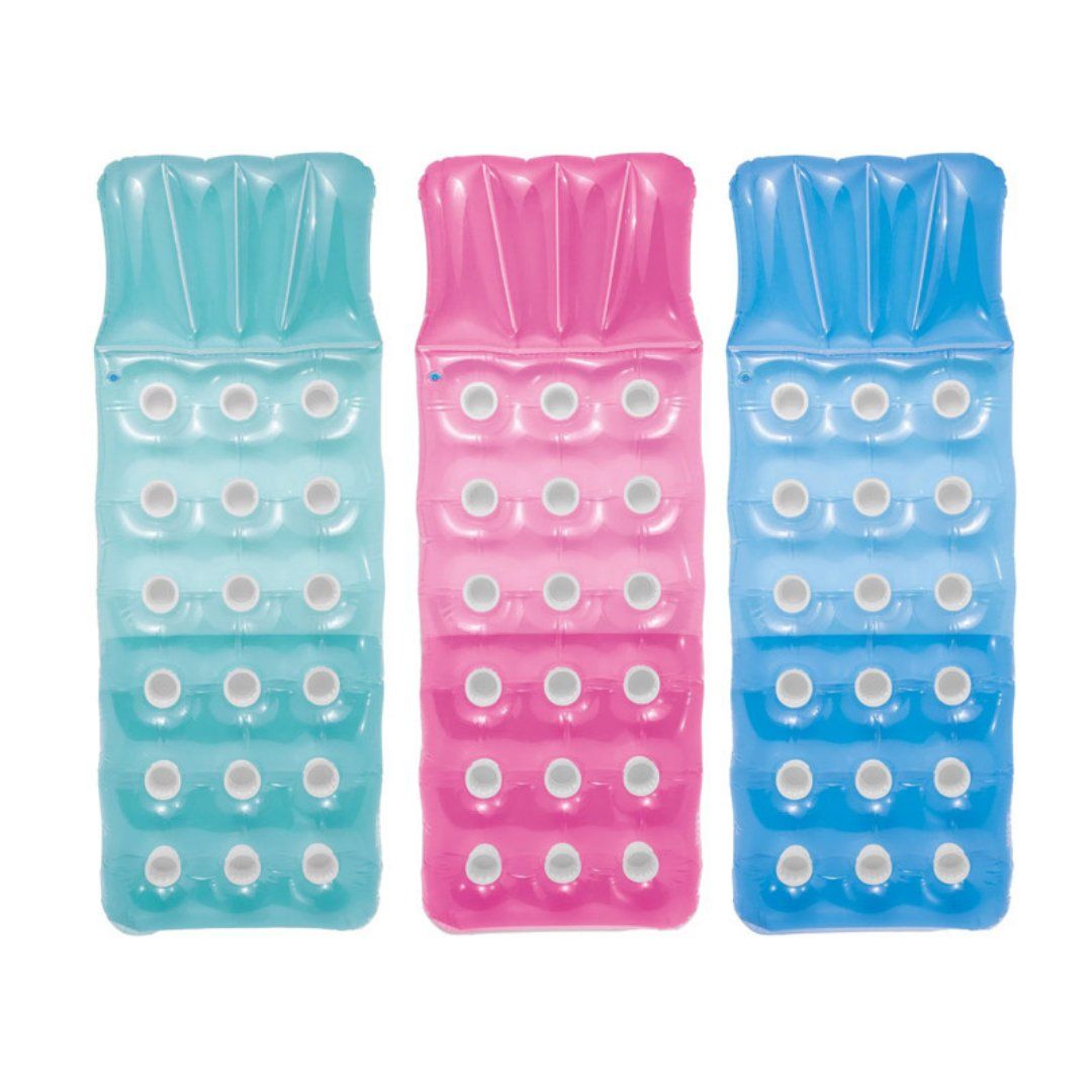 Düz Renkli Bardaklı Deniz Yatağı 188 Cm Pembe