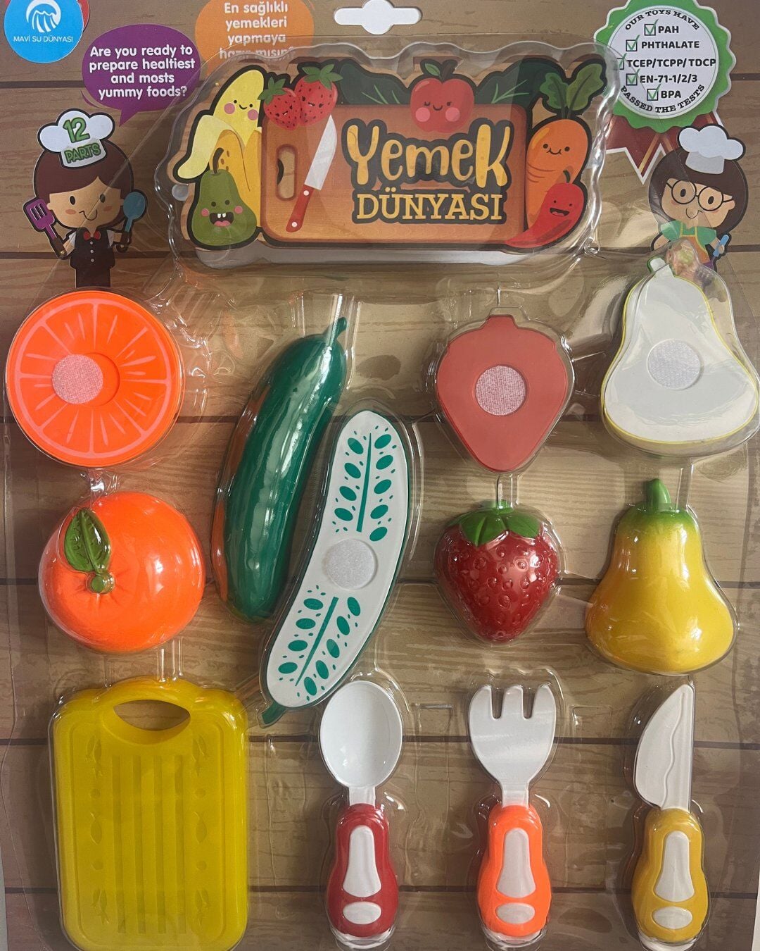 Meyve Sebze Oyuncak Seti 12 Parça