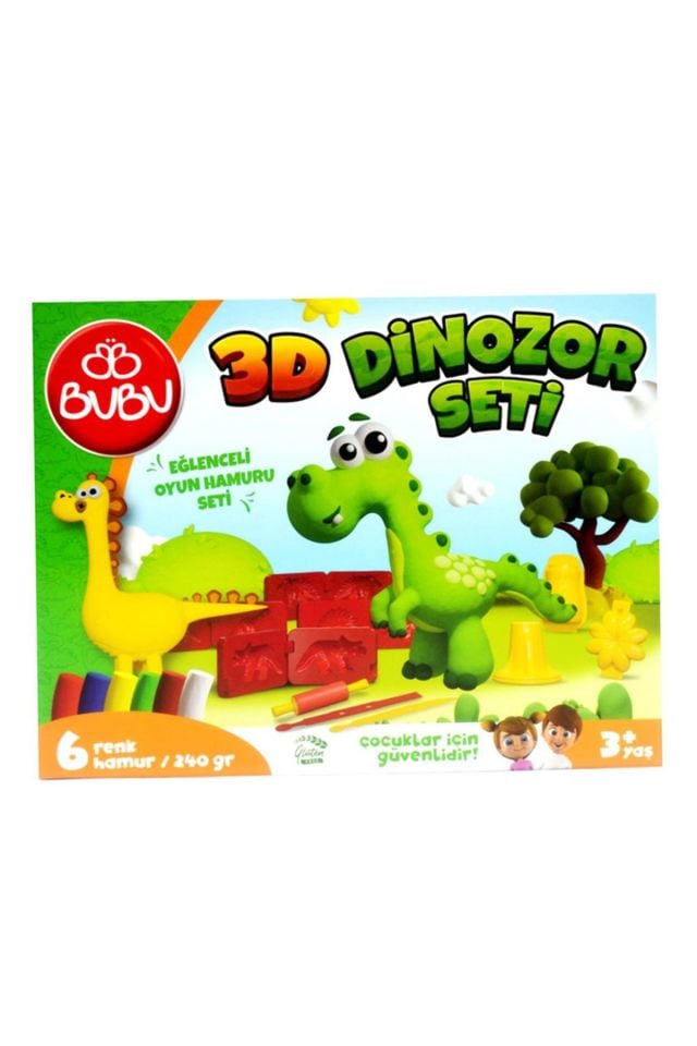 Oyun Hamur Seti 3D Dinazor Seti 240 Gr