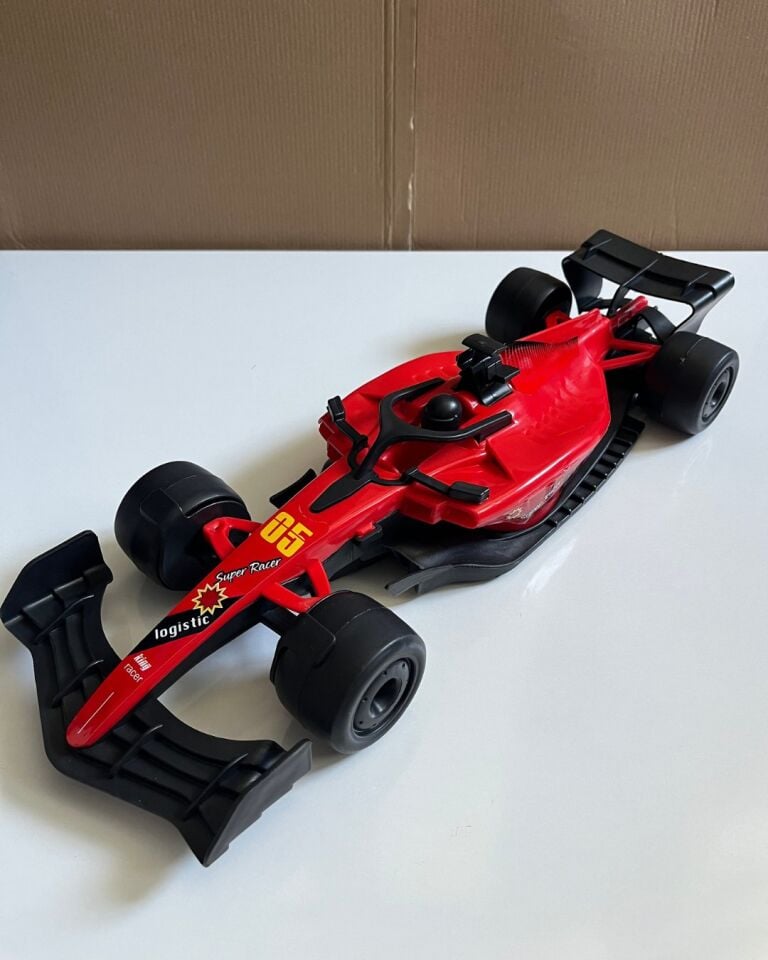 Büyük Sürtmeli Spor Formüla Araba Kırmızı Renkli 36 Cm