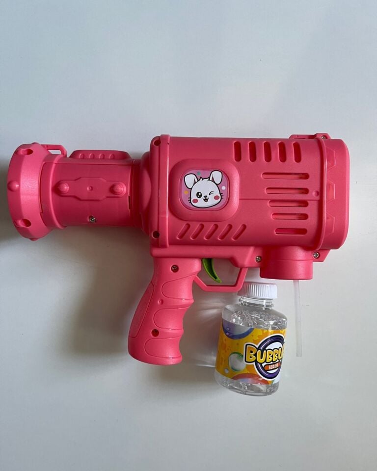Köpük Tabancası Pembe Renkli 21 Cm