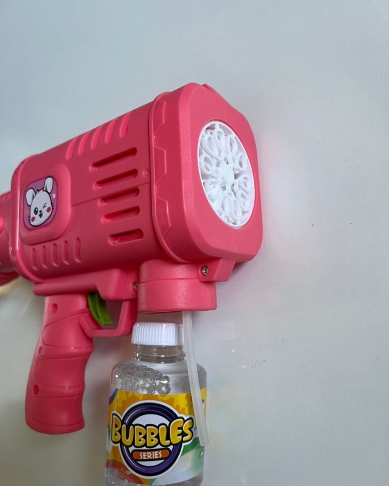 Köpük Tabancası Pembe Renkli 21 Cm