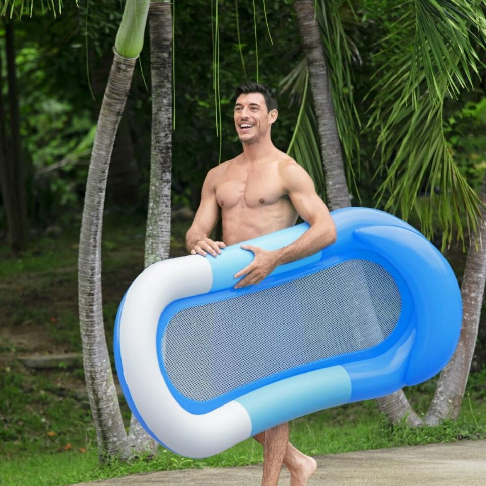 Fileli Mavi Renk Deniz Yatağı 160 Cm x 84 Cm