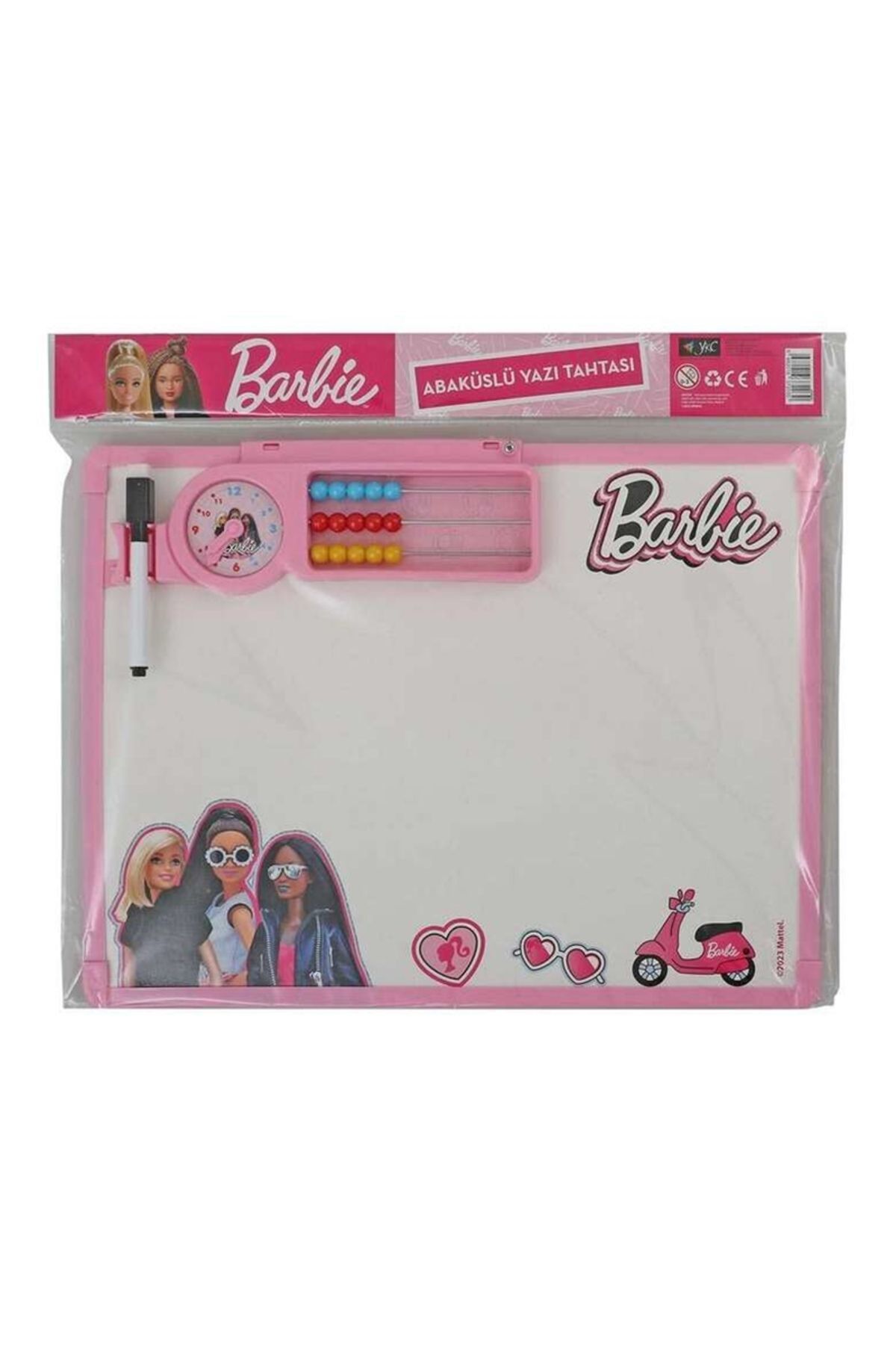 Barbie Görünümlü Abaküslü Yazı Tahtası