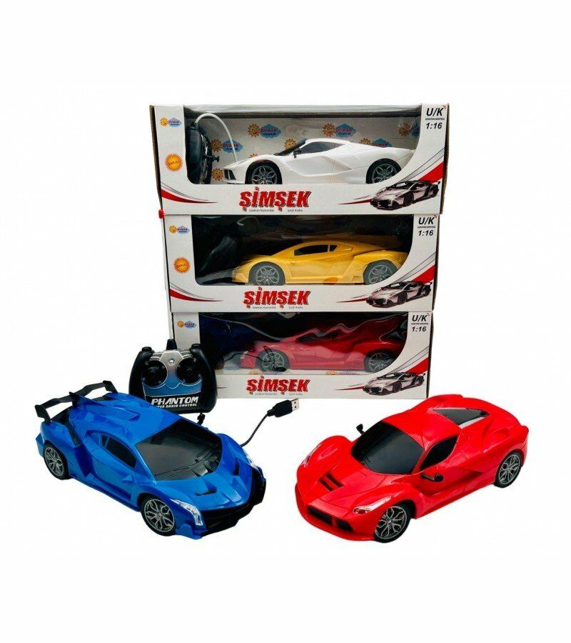Uzaktan Kumandalı Şarjlı Şimşek Araba Renk Seçenekli Kırmızı