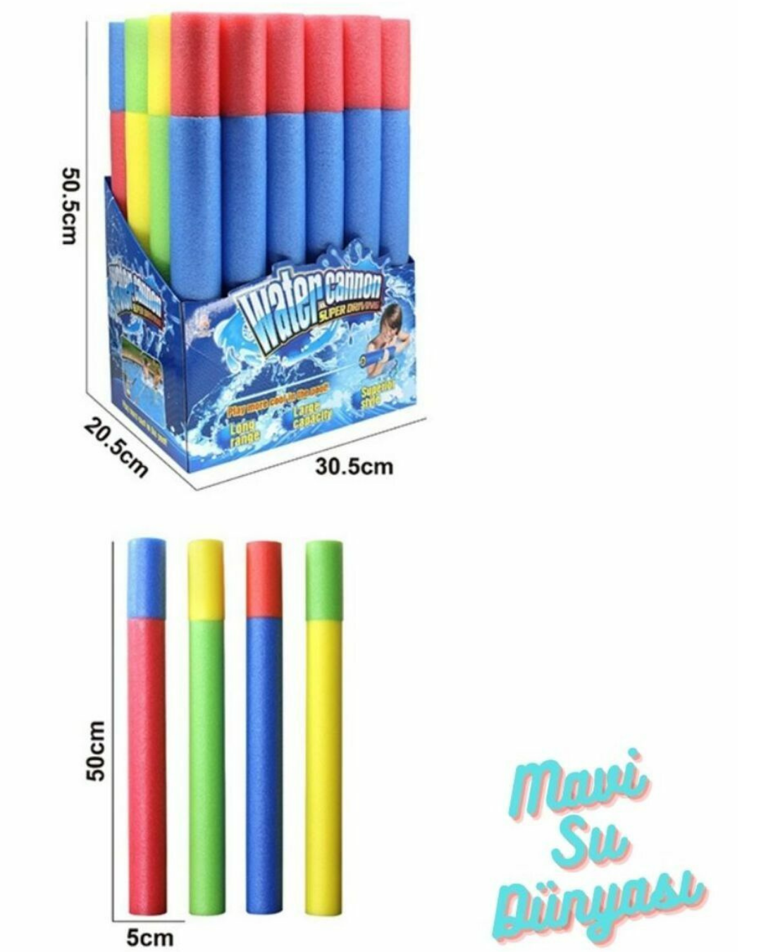 Süngerli Su Tabancası 50 Cm