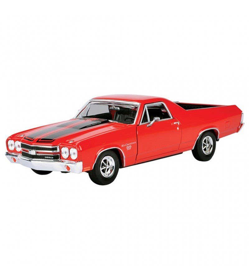1970 Model Klasik Chevy El Camino SS 396 1:24 Ölçekli Kırmızı