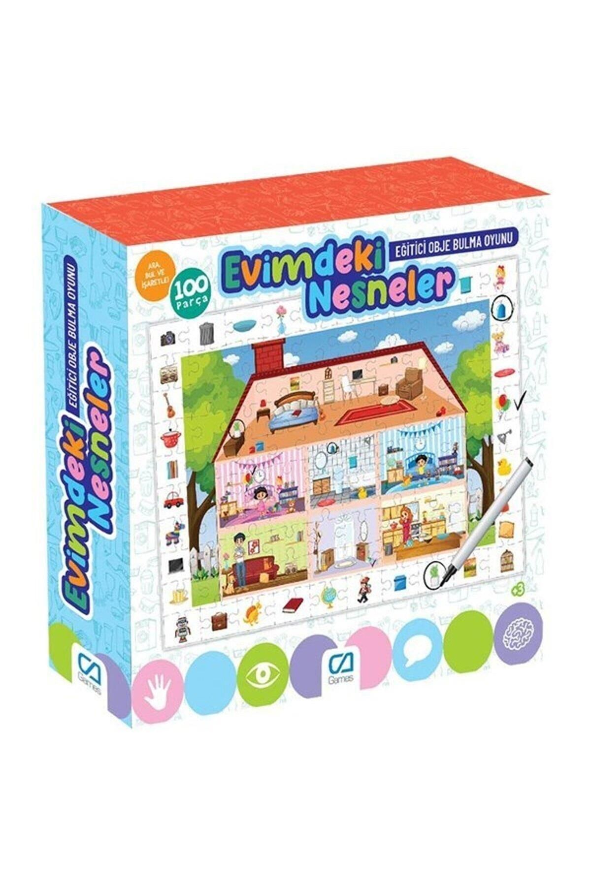 Evimdeki Nesneler 100 Parça Çocuk Puzzle