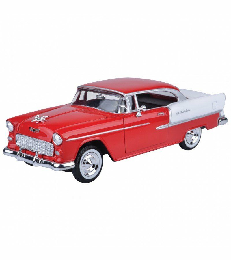 1955 Model Klasik Chevy Bel Aır 1:24 Ölçekli Kırmızı