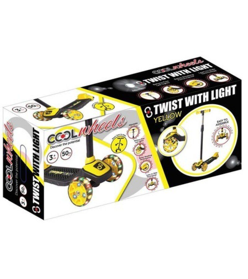 Cool Whells Işıklı Twist Scooter Sarı