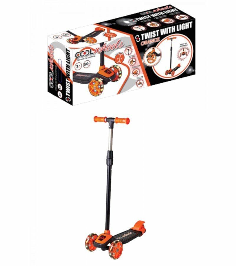Cool Whells Işıklı Twist Scooter Turuncu