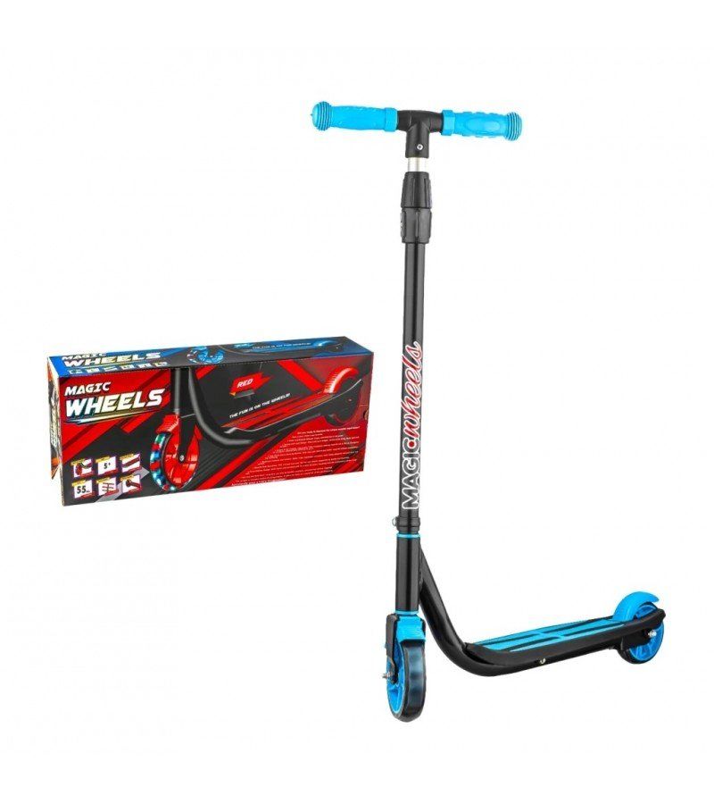 5+ Yaş Işıklı 2 Teker Scooter Mavi