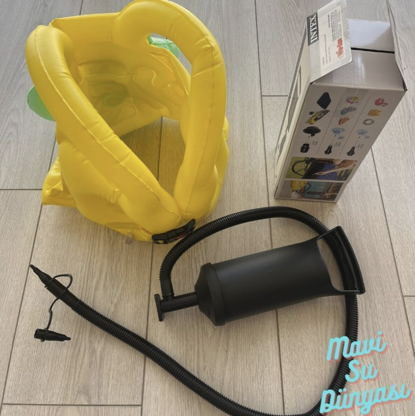 Pompa Dahil | Çocuk Şişme Can Yeleği | Can Simidi | Kanatlı Can Yeleği | Deniz ve Havuz Can Simidi | Can Simit Sarı - L