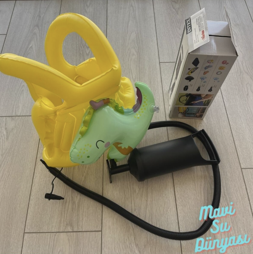 Pompa Dahil | Çocuk Şişme Can Yeleği | Can Simidi | Kanatlı Can Yeleği | Deniz ve Havuz Can Simidi | Can Simit Sarı - M