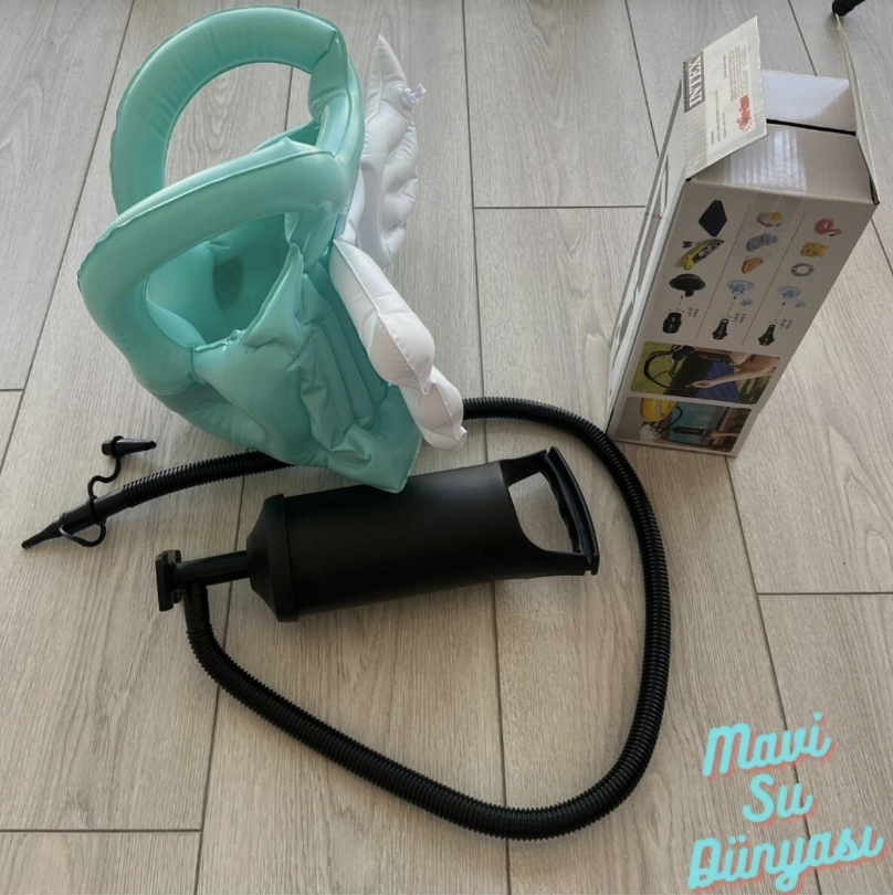 Pompa Dahil | Çocuk Şişme Can Yeleği | Can Simidi | Kanatlı Can Yeleği | Deniz ve Havuz Can Simidi | Can Simit Mavi - M