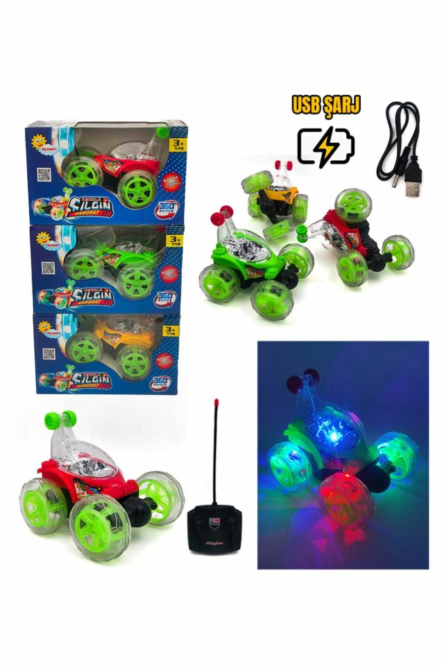 Uzaktan Kumandalı Şarjlı Çılgın Araba - Mavi Su Dünyası Kırmızı