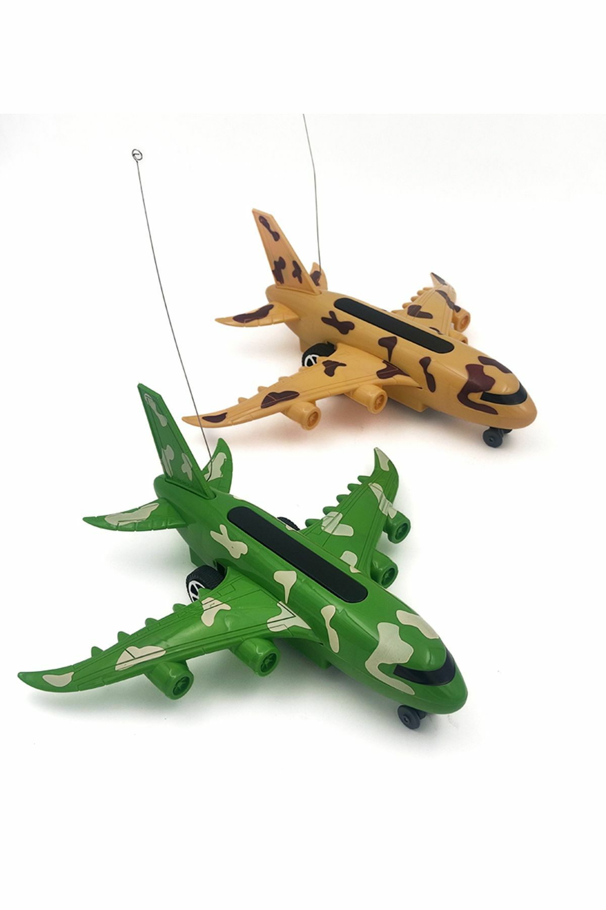 Uzaktan Kumandalı Askeri Uçak 2 Fonksiyonlu - Mavi Su Dünyası Yeşil