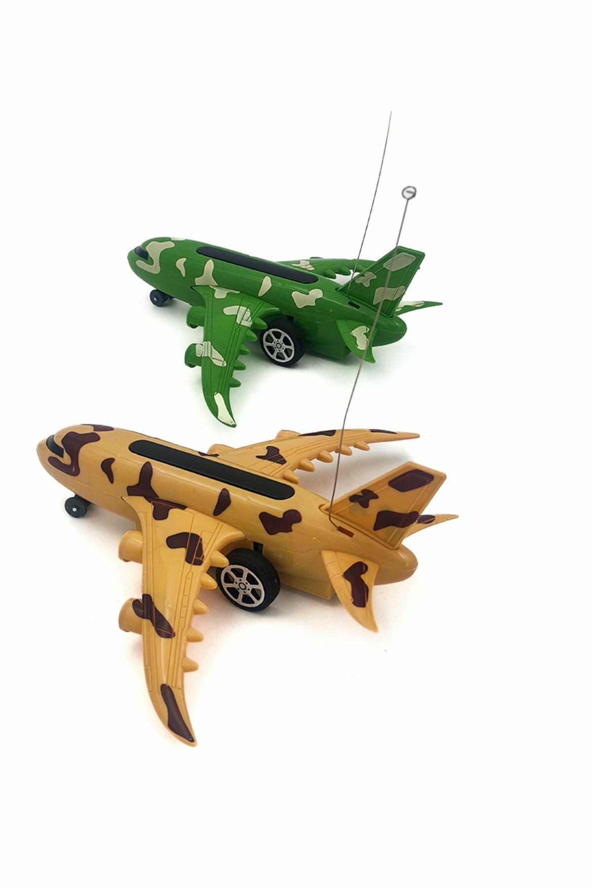 Uzaktan Kumandalı Askeri Uçak 2 Fonksiyonlu - Mavi Su Dünyası Kahverengi