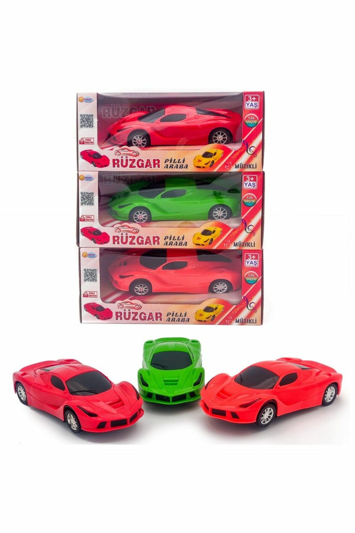 Rüzgar Dilli Pilli Çarpışan Müzikli Yarış Arabası - Mavi Su Dünyası