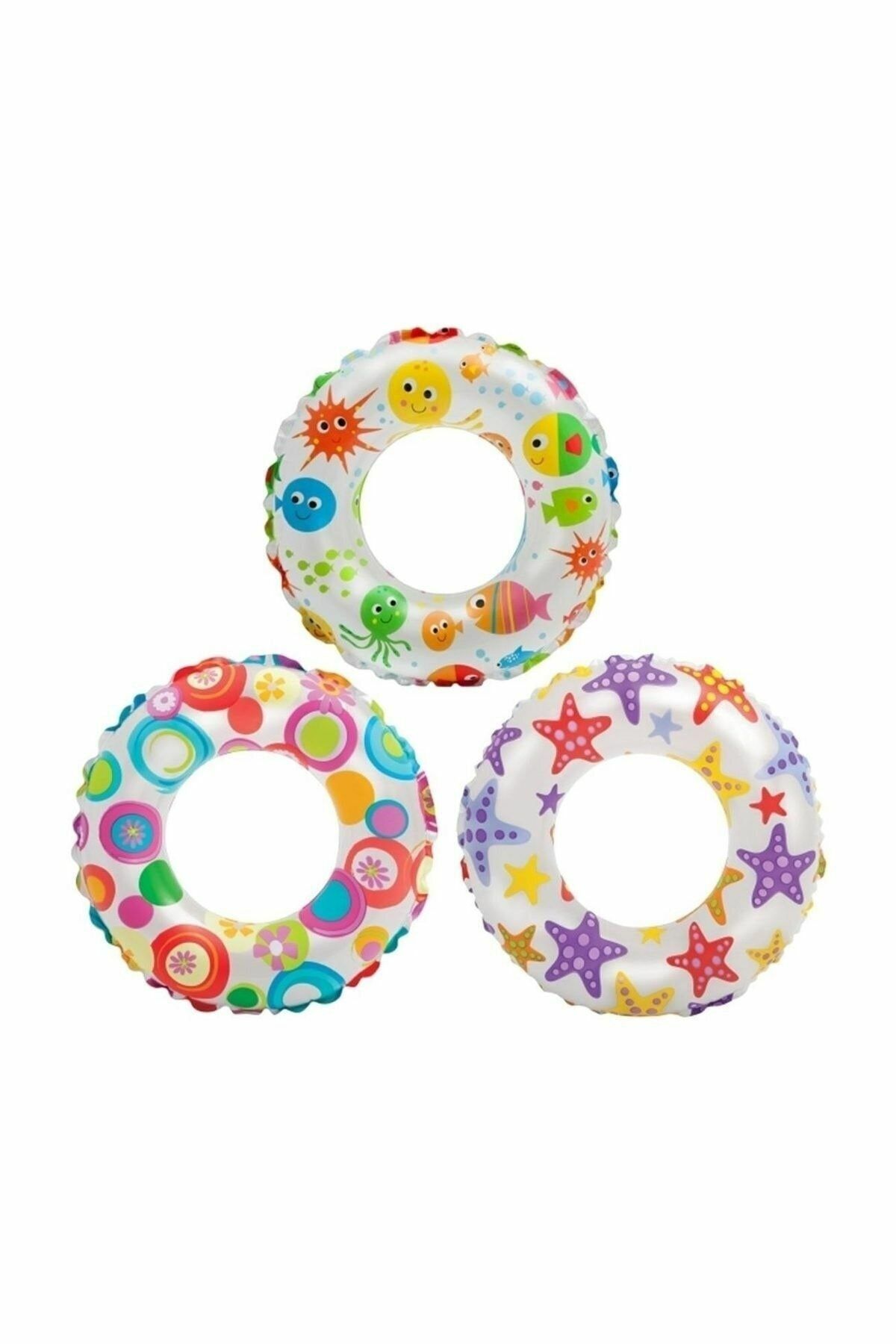 Baskılı Simit 61 Cm Renkli