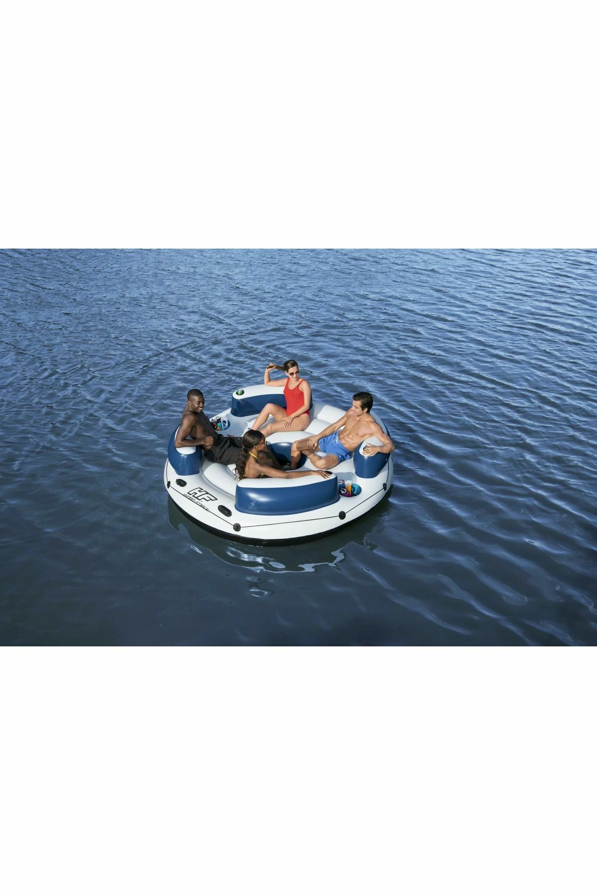 Havuzlu Yatak Ada Binici 4 Kişilik 256x 256 Cm - Mavi Su Dünyası