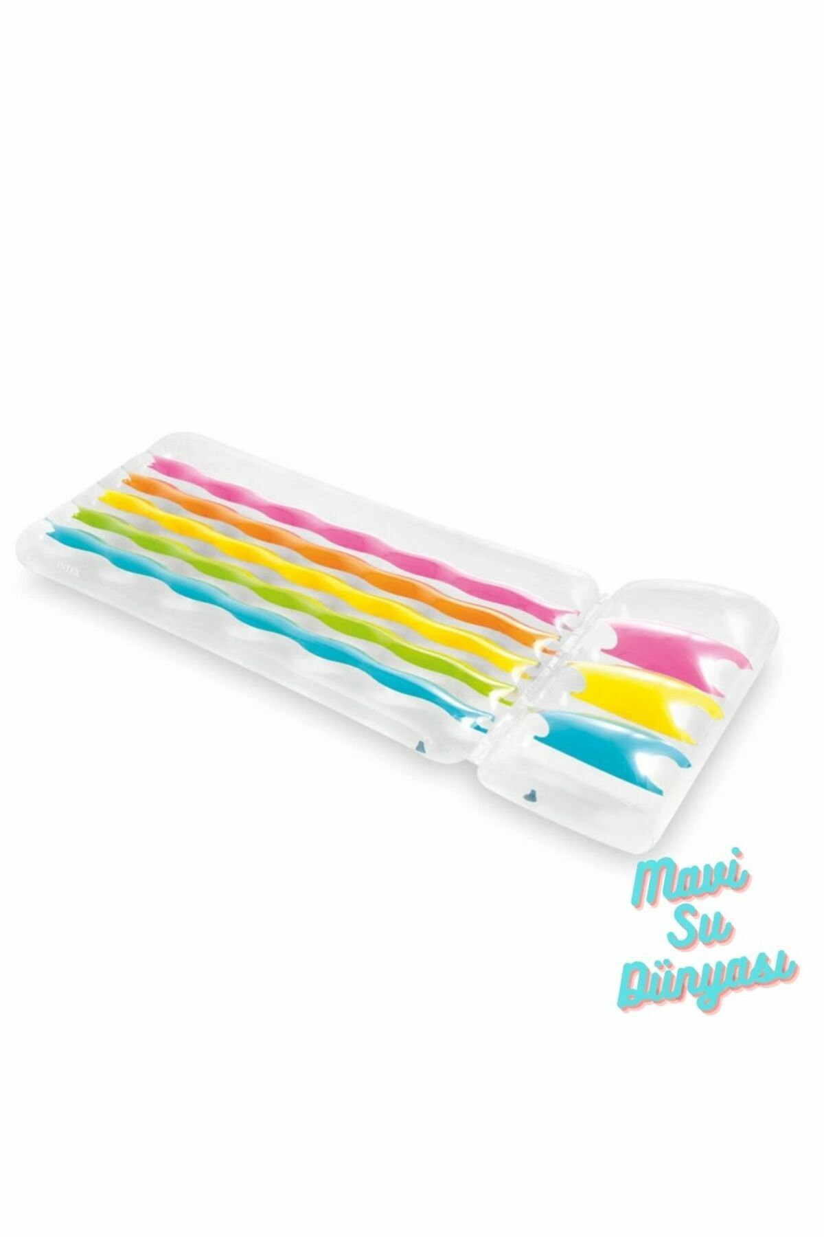 Deniz Yatağı Gökkuşağı Desenli  203x84 Cm - Mavi Su Dünyası