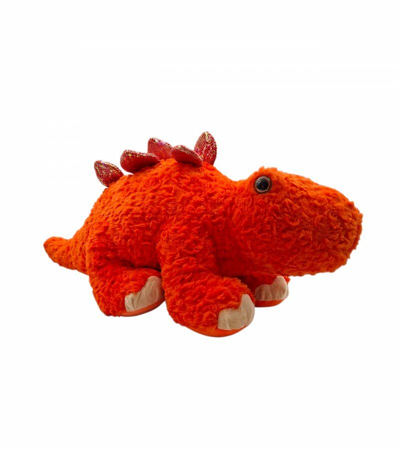 Peluş Dinazor Turuncu Renk 80x35 Cm