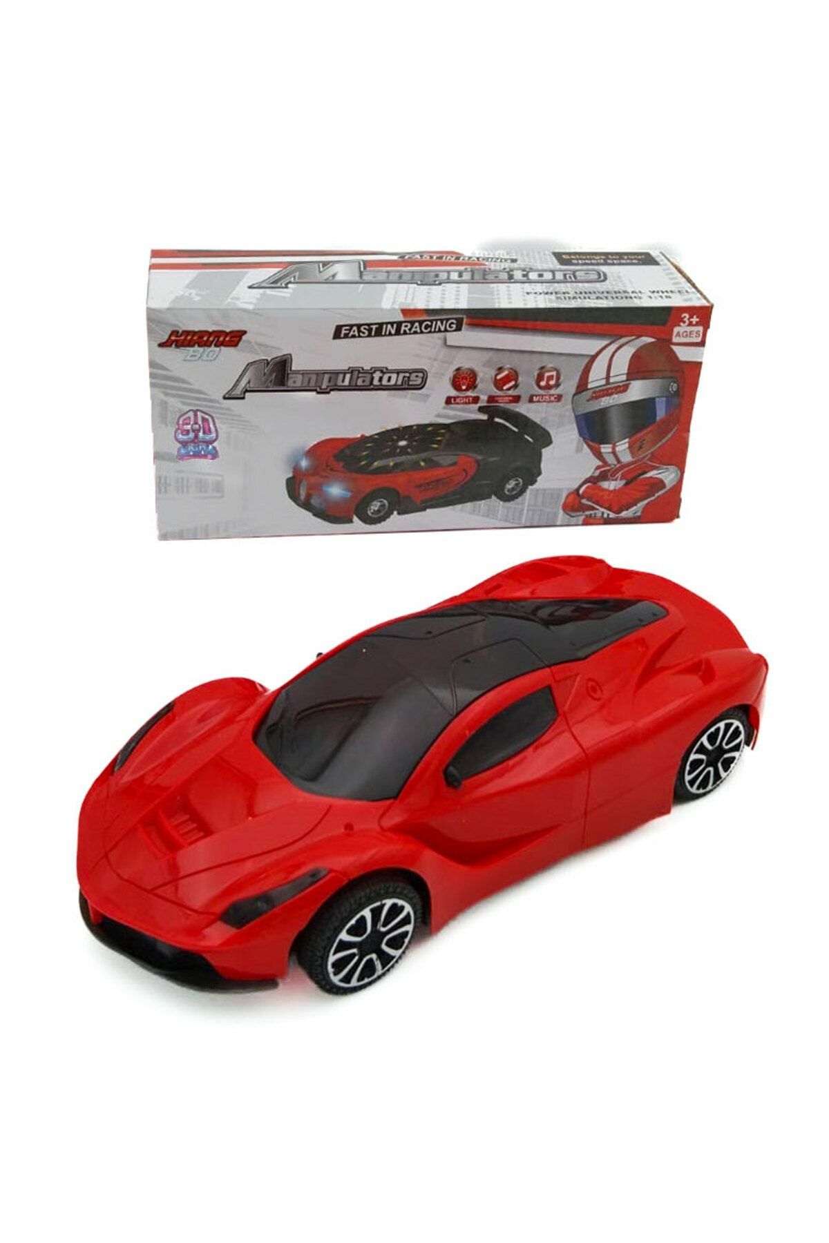 Pille Çalışan ve Kırmızı Renk Araba - Mavi Su Dünyası