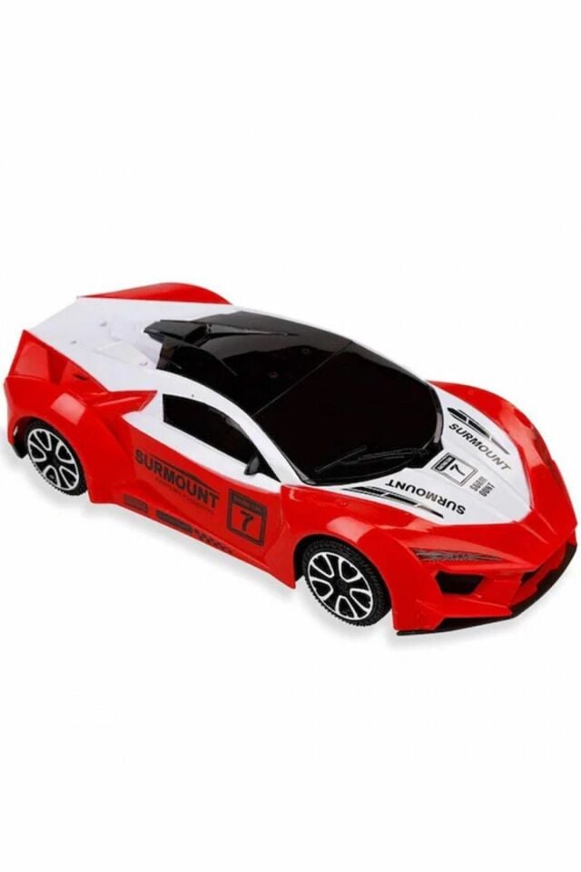 Pille Çalışan Sesli Işıklı Kırmızı Spor Araba - Mavi Su Dünyası