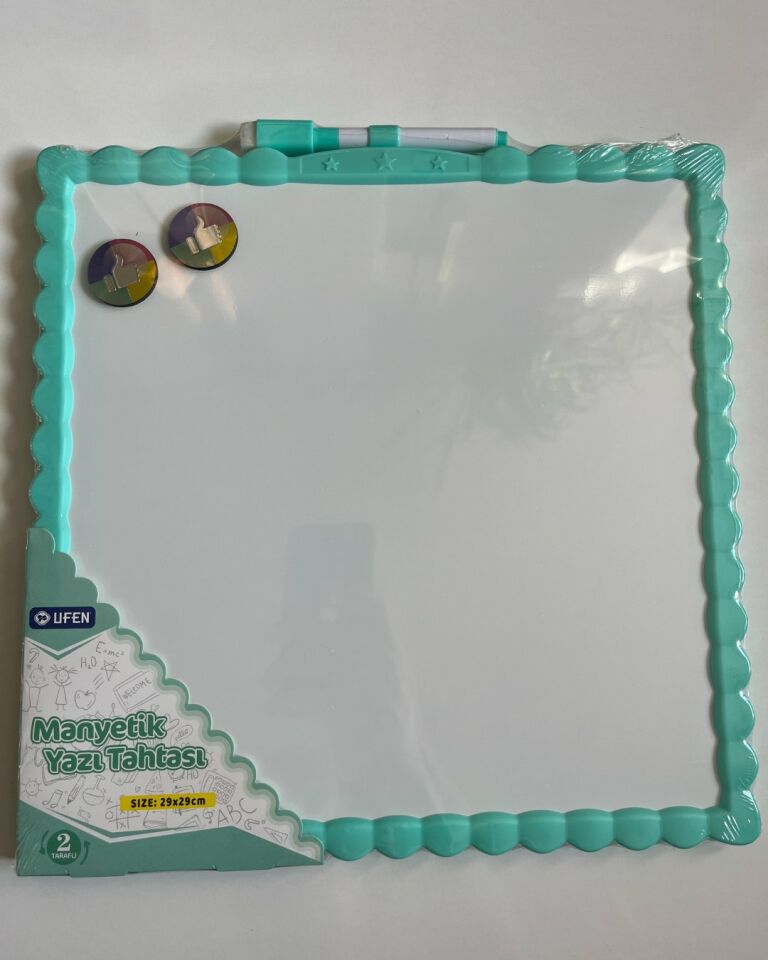 Manyetik Yazı Tahtası Çift Taraflı 29 Cm x 29 Cm
