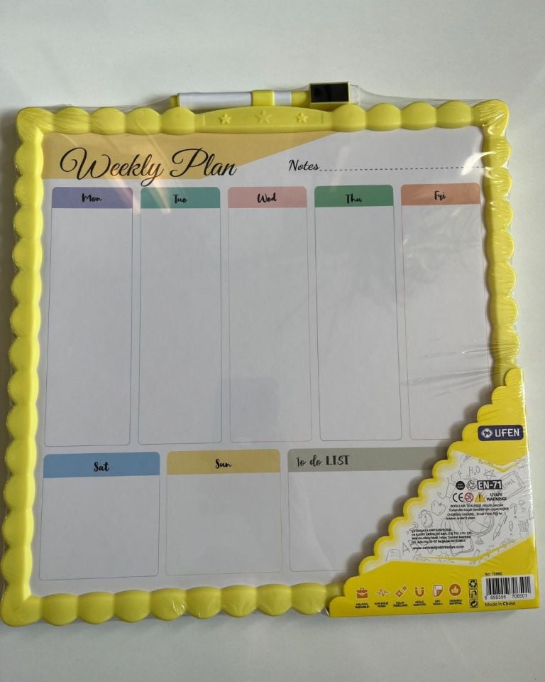 Manyetik Yazı Tahtası Çift Taraflı 29 Cm x 29 Cm Yeşil