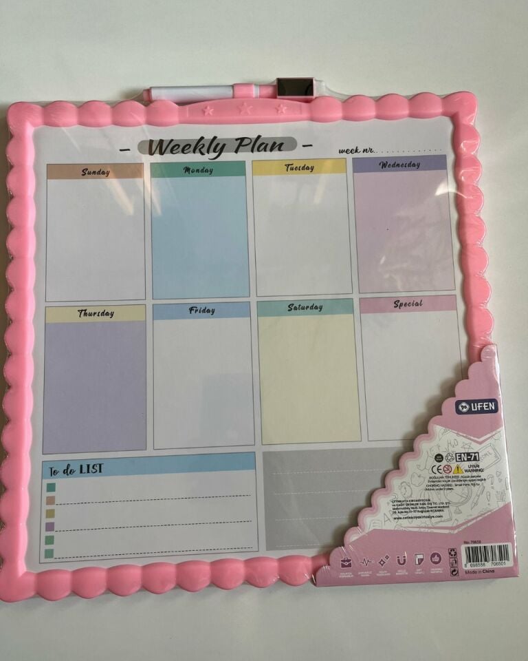 Manyetik Yazı Tahtası Çift Taraflı 29 Cm x 29 Cm Yeşil