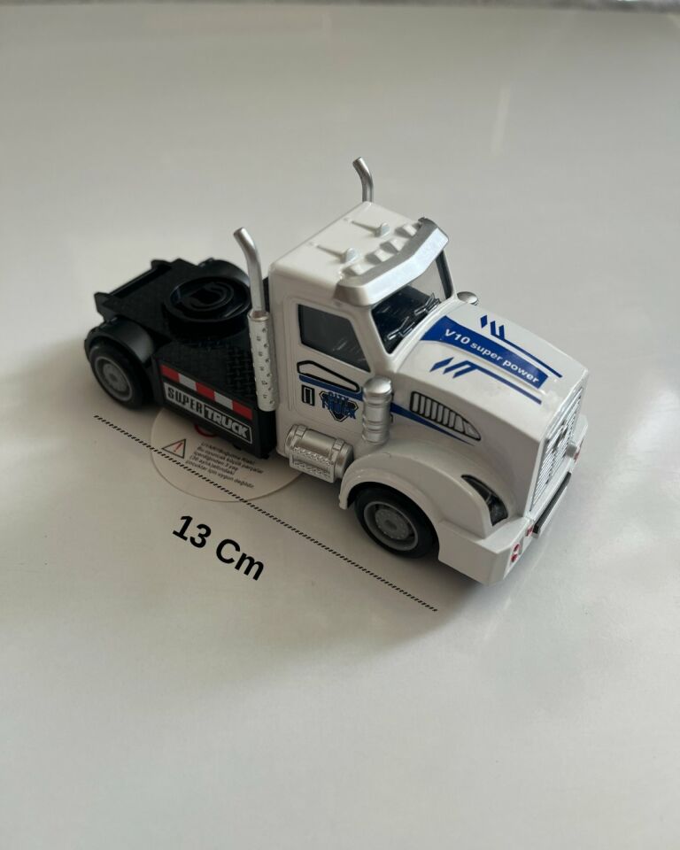 Metal Çek Bırak Tır Kafası Araba 13x5 Cm Siyah