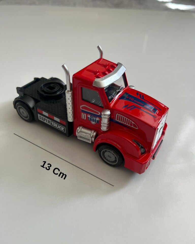 Metal Çek Bırak Tır Kafası Araba 13x5 Cm Siyah