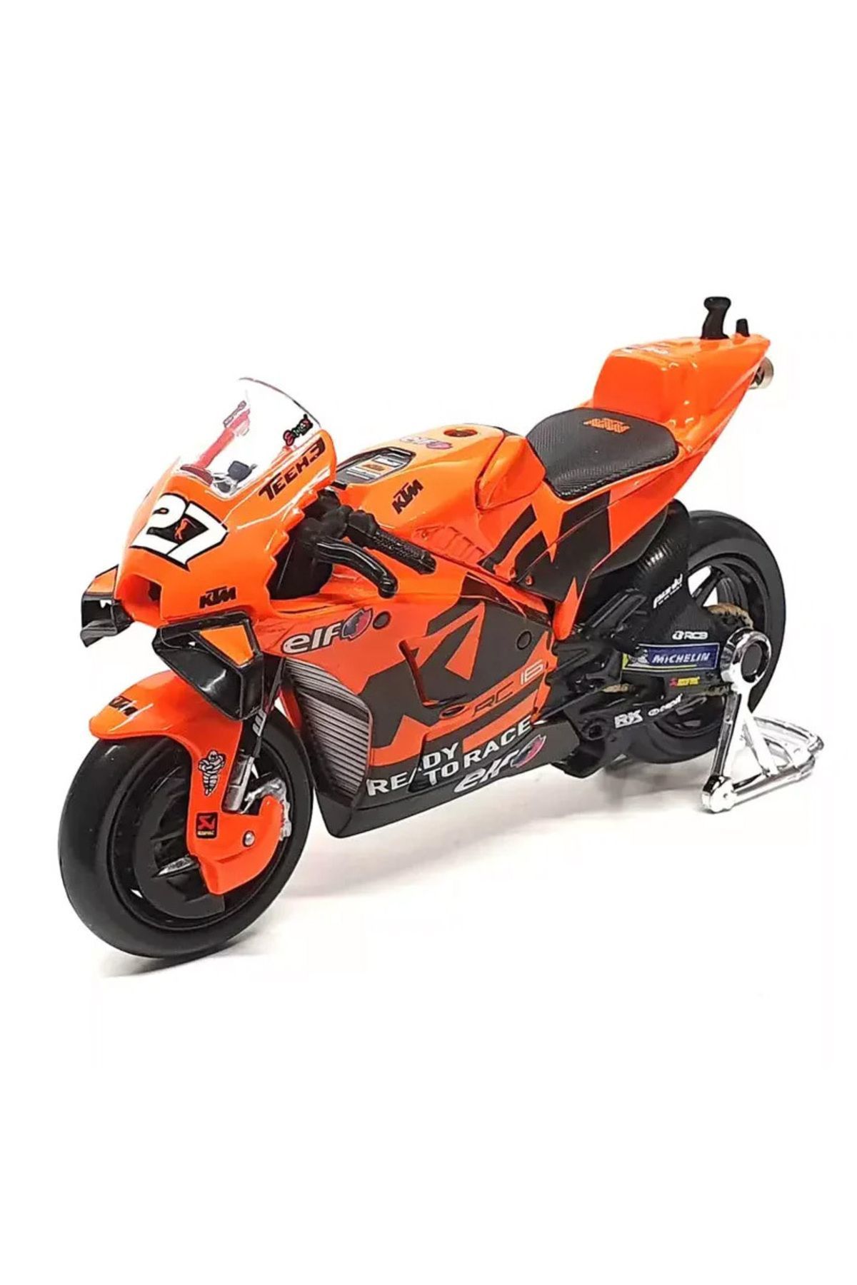 Moto GP - Tech3 KTM Factory Racing 2021 Model 1:18 Ölçekli - Mavi Su Dünyası