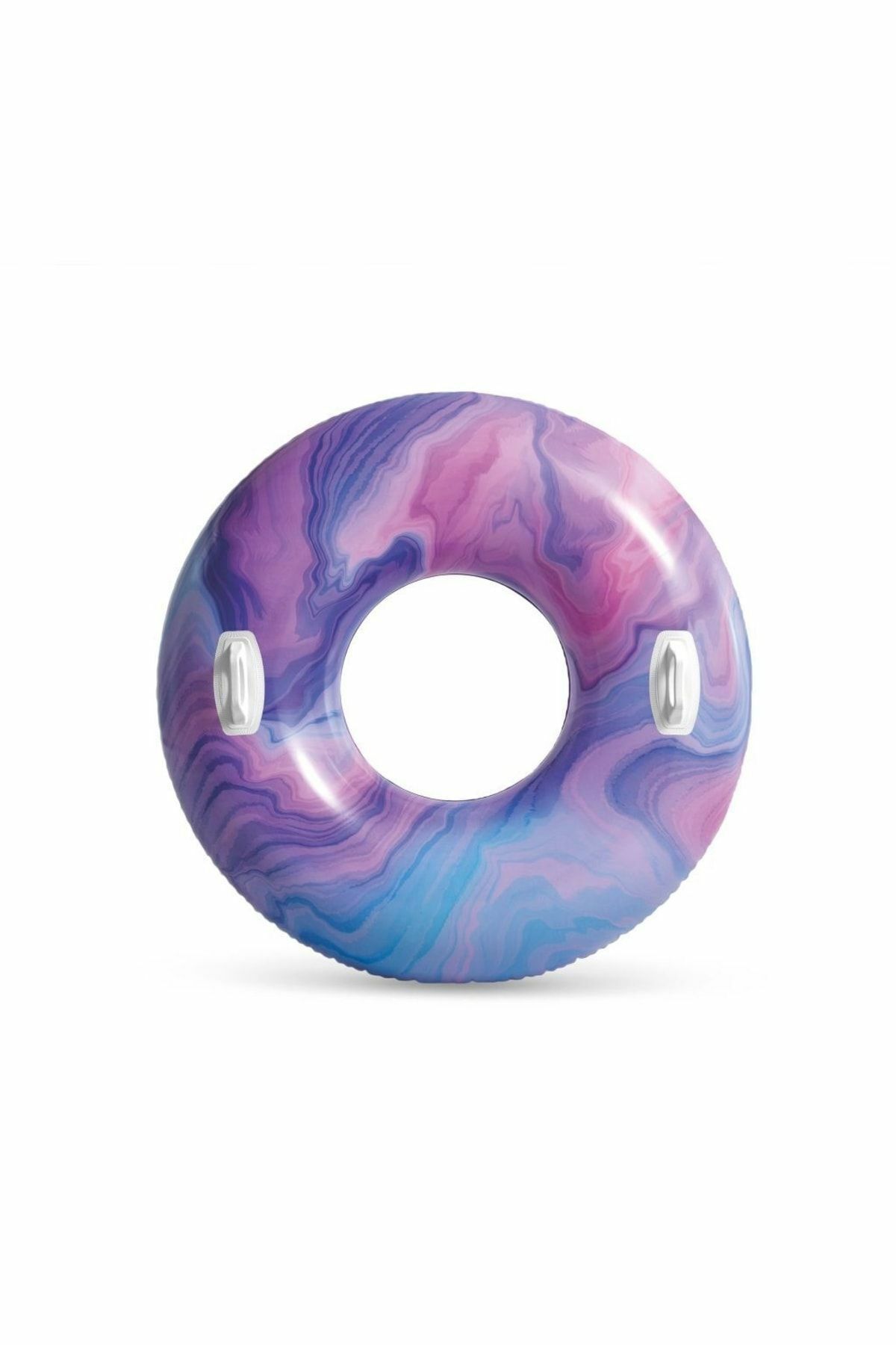 Tutmaçlı Dalga Desenli Simit 114 cm Mor