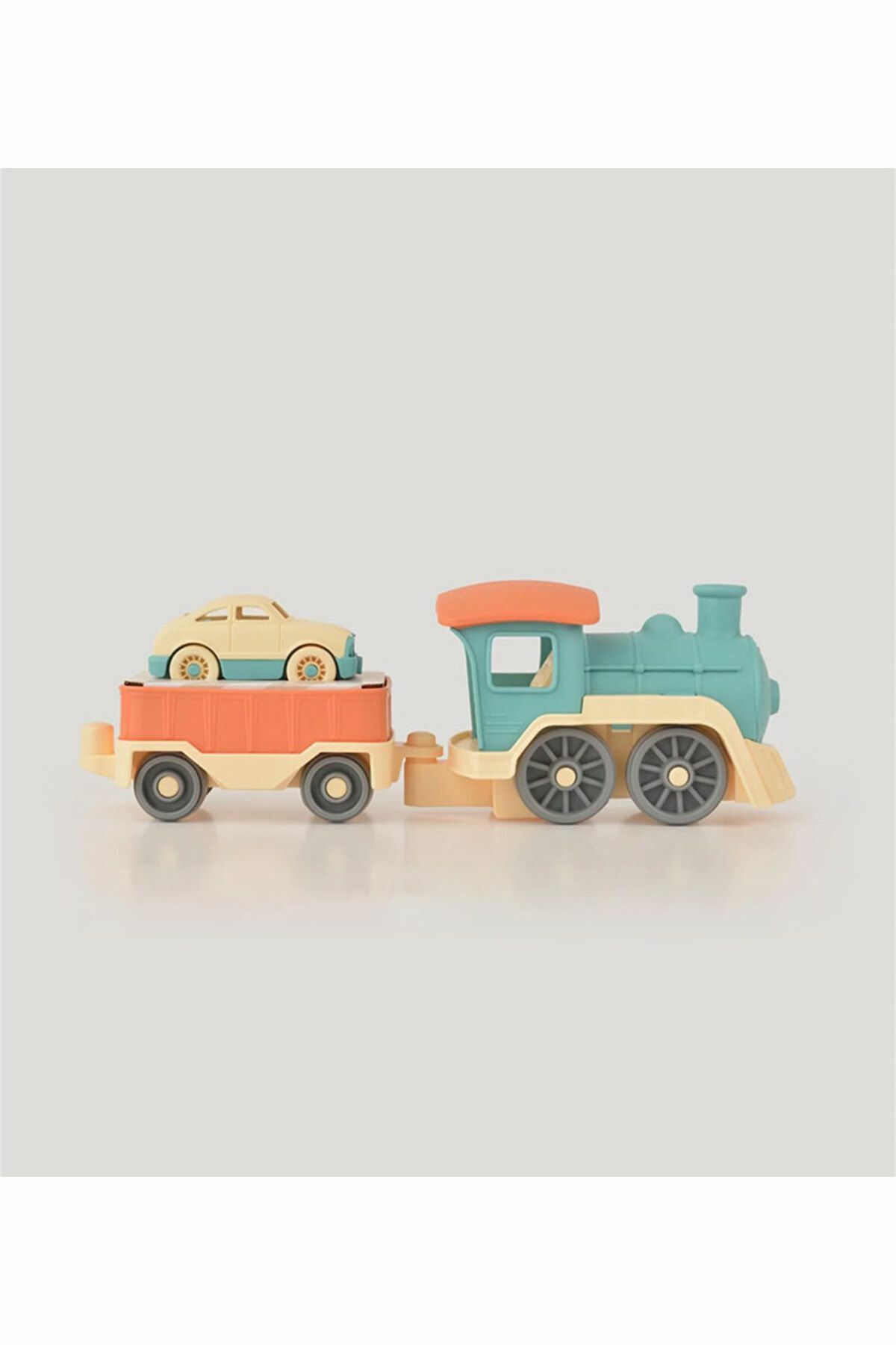 Araba Taşıyan Yük Tren Seti LC - Mavi Su Dünyası